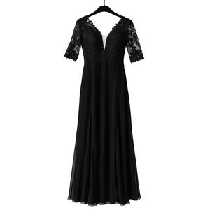 JJ's House Black Sequin Lace Evening Gown Mother of Bride/Groom – Size‎ 10